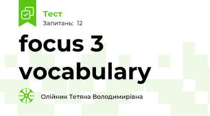 focus 3 vocabulary