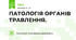 ПАТОЛОГІЯ ОРГАНІВ ТРАВЛЕННЯ.