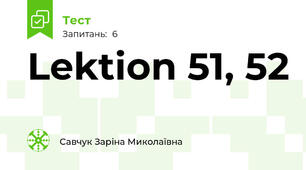 Lektion 51, 52