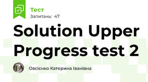 Solution Upper Progress test 2