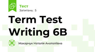 Term Test Writing 6B