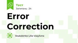 Error Correction