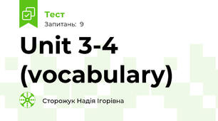 Unit 3-4 (vocabulary)