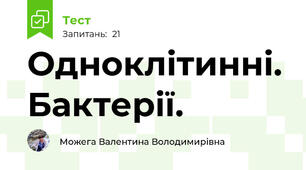 Одноклітинні. Бактерії.