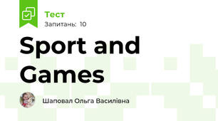 Sport and Games