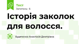 Історія заколок для волосся.