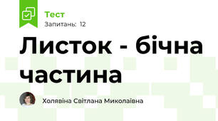 Листок - бічна частина