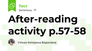 After-reading activity p.57-58