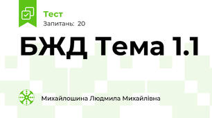 БЖД Тема 1.1