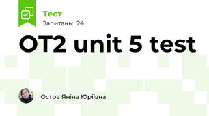 OT2 unit 5 test