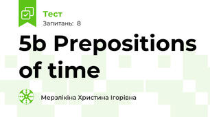 5b Prepositions of time