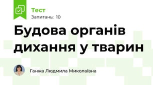 Будова органів дихання у тварин