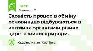 Схожість процесів обміну речовин,що відбуваються в клітинах організмів різних царств живої природи.