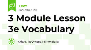 3 Module Lesson 3e Vocabulary