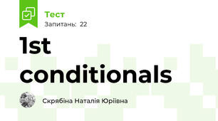 1st conditionals