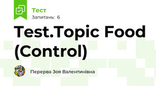  Test.Topic Food (Control)