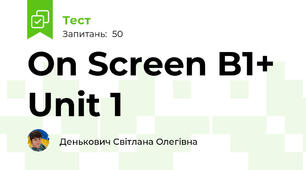 On Screen B1+ Unit 1