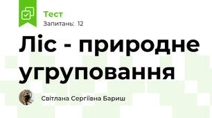 Ліс - природне угруповання
