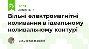 Вільні електромагнітні коливання в ідеальному коливальному контурі
