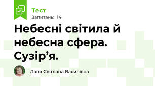 Небесні світила й небесна сфера. Сузір’я. 