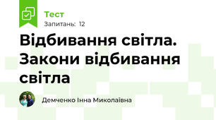 Відбивання світла. Закони відбивання світла 