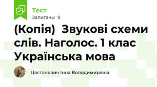 (Копія)  Звукові схеми слів. Наголос. 1 клас  Українська мова