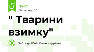 " Тварини взимку"