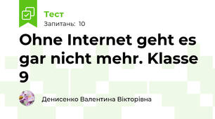 Ohne Internet geht es gar nicht mehr. Klasse 9