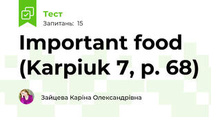 Important food (Karpiuk 7, p. 68)