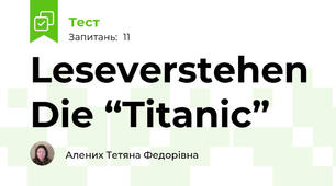 Leseverstehen Die “Titanic”