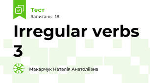 Irregular verbs 3