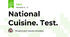 National Cuisine. Test.