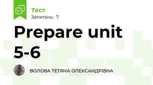 Prepare unit 5-6 
