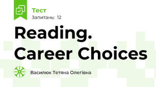 Reading. Career Choices