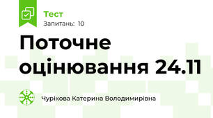 Поточне оцінювання 24.11