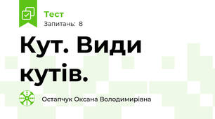 Кут. Види кутів. 