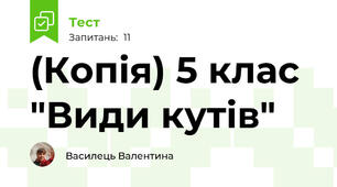 (Копія) 5 клас "Види кутів"