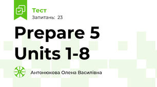 Prepare 5 Units 1-8