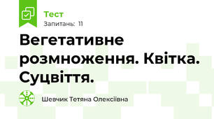 Вегетативне розмноження. Квітка. Суцвіття.