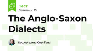 The Anglo-Saxon Dialects