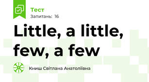   Little, a little, few, a few 
