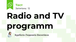 Radio and TV programm