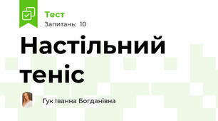 Настільний теніс 