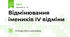 Відмінювання імеників ІV відміни