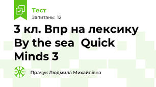  3 кл. Впр на лексику  By the sea  Quick Minds 3