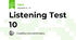 Listening Test 10