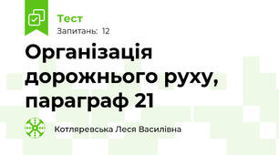 Організація дорожнього руху, параграф 21