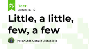 Little, a little, few, a few 
