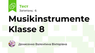 Musikinstrumente Klasse 8