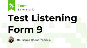 Test Listening Form 9